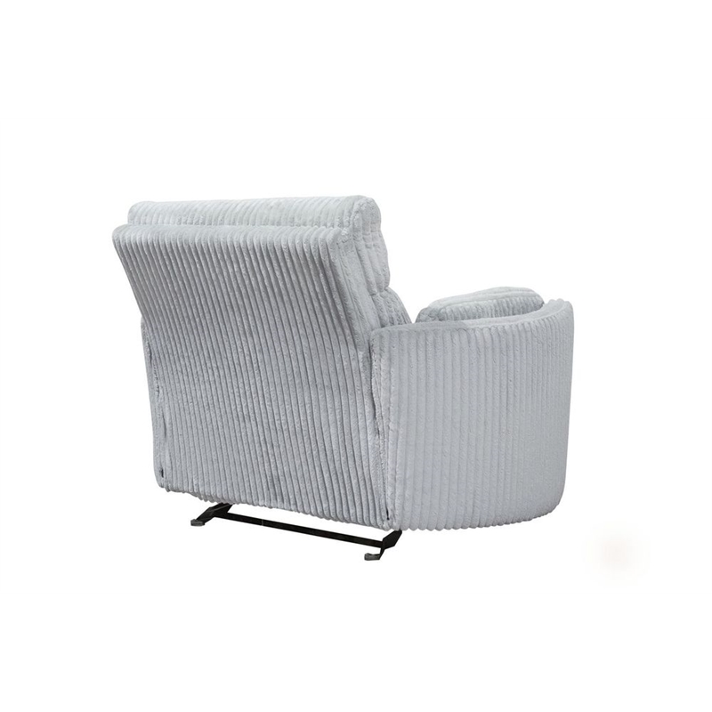 Pemberly Row XL Extra Wide Power Glider Recliner in Mega Gray (Set of 2)