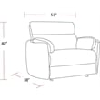 Pemberly Row XL Extra Wide Power Glider Recliner in Mega Gray (Set of 2)