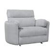 Pemberly Row XL Extra Wide Power Glider Recliner in Mega Gray (Set of 2)