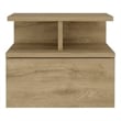 Pemberly Row Contemporary Floating Nightstand Engineered Wood Macadamia