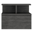 Pemberly Row Contemporary Floating Nightstand Engineered Wood Smoky Oak