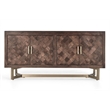 Pemberly Row Solid Mango Wood and Iron Sideboard in Bronze/Brown