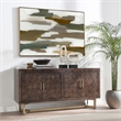 Pemberly Row Solid Mango Wood and Iron Sideboard in Bronze/Brown