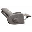 Pemberly Row Set of 2 Contemporary Polyurethane Gray Power Lift Glider Recliner