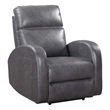Pemberly Row Set of 2 Contemporary Pebble Gray Power Glider Recliner