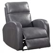 Pemberly Row Set of 2 Contemporary Pebble Gray Power Glider Recliner