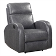 Pemberly Row Set of 2 Contemporary Pebble Gray Manual Glider Recliner