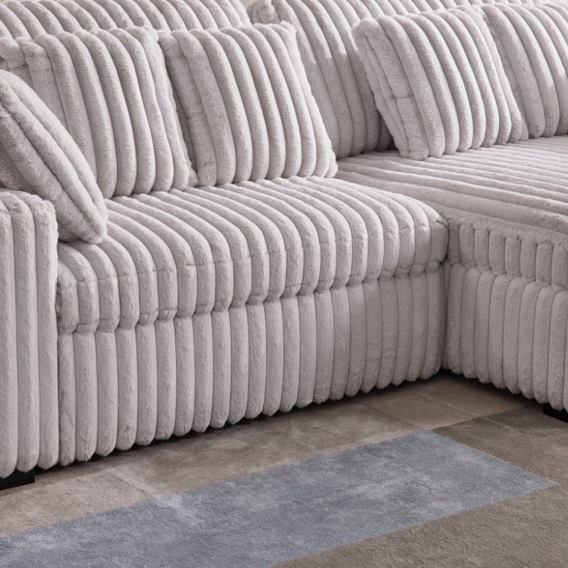 Pemberly Row Sofa Slider Power Recliner Glider in Presley Latte