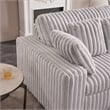Pemberly Row Sofa Slider Power Recliner Glider in Presley Latte
