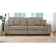 Pemberly Row Sofa Slider Power Recliner Glider in Presley Latte