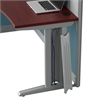 Pemberly Row Set of 3 Engineered Wood 65W Straight Cubicle Desk in Hansen Cherry
