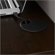 Pemberly Row Set of 2 Engineered Wood Cubicle Desk with Storage in Mocha Cherry