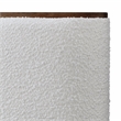 Pemberly Row Upholstered Platform King Bed in White Cream Boucle Fabric