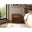Pemberly Row Set of 2 Modern Nightstands with Soft Close Drawer in Walnut Finish