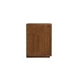 Pemberly Row Set of 2 Modern Nightstands with Soft Close Drawer in Walnut Finish