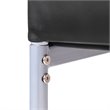 Pemberly Row PU Leather and Steel Dining Side Chairs in Black (Set of 4)