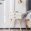 Pemberly Row 2-drawer Contemporary MDF and Wood Nightstand in White