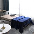 Pemberly Row Metal Guest Sleeper Folding Bed with Memory Foam Mattress in Black