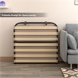 Pemberly Row Metal Guest Sleeper Folding Bed with Memory Foam Mattress in Black