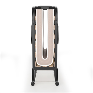 Pemberly Row Folding Bed Rollaway Guest Bed with Memory Foam Black