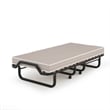 Pemberly Row Folding Bed Rollaway Guest Bed with Memory Foam Black