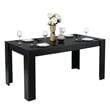 Pemberly Row 63 inch Dining Table Rectangular Modern Kitchen For 6 People Home