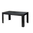 Pemberly Row 63 inch Dining Table Rectangular Modern Kitchen For 6 People Home