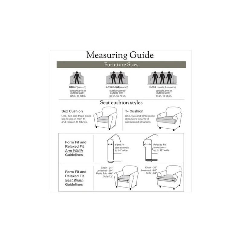 Pemberly Row Contemporary Cotton Twill 2 Piece Sofa Slipcover in Gray