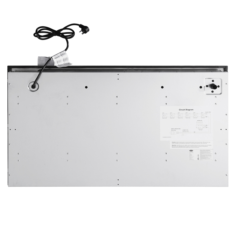 Pemberly Row 36 in. Drop-In Stainless Steel Gas Cooktop in Silver