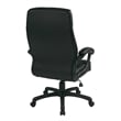 Pemberly Row Executive High Back Black Bonded Leather Office Chair