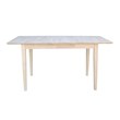 Pemberly Row Contemporary Unfinished Rectangular Shaker Dining Table