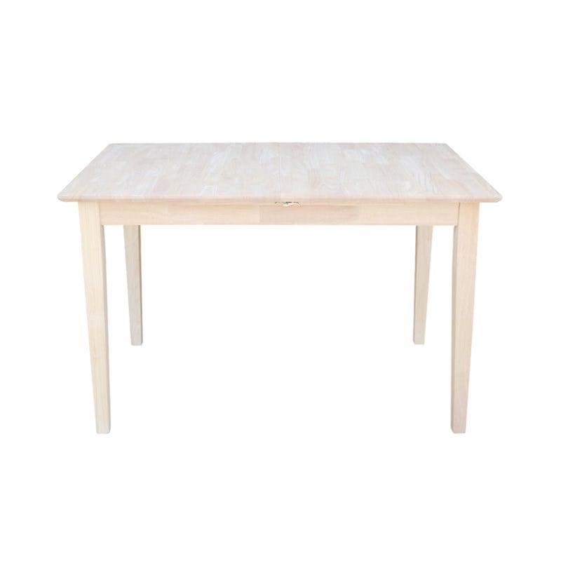 Pemberly Row Contemporary Unfinished Rectangular Shaker Dining Table