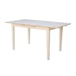 Pemberly Row Contemporary Unfinished Rectangular Shaker Dining Table