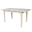 Pemberly Row Contemporary Unfinished Rectangular Shaker Dining Table