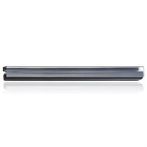 Pemberly Row Plastic 72&quot Hold Up Display Rail 2 Pack in Clear & Gray