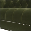 Pemberly Row Chesterfield Tufted Sofa Olive Green Performance Velvet
