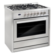 Pemberly Row 36 in. Stainless Steel Dual Fuel Range with Convection Oven
