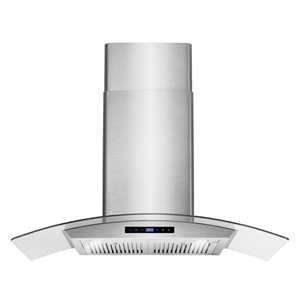 Pemberly Row 36&quot 380 CFM Ducted Wall Mount Range Stainless Steel Kitchen Hood