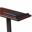 Pemberly Row Portable Presentation Metal Lectern Stand in Mahogany