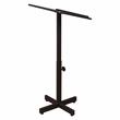Pemberly Row Portable Presentation Metal Lectern Stand in Medium Oak