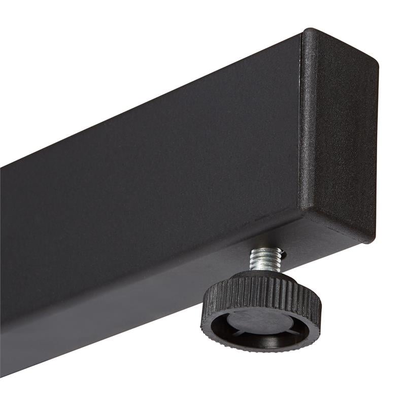 Pemberly Row Portable Presentation Metal Lectern Stand in Medium Oak