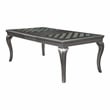 Pemberly Row Contemporary Wood Extendable Dining Table in Gray