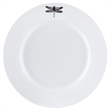 Pemberly Row Contemporary Porcelain Dinner Set 16 Piece Dragonfly