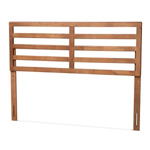 Pemberly Row Modern Walnut Finished Wood Full Size Headboard