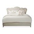 Pemberly Row Modern Queen Channel Tufted Velvet Bed - Caramel