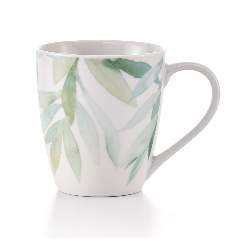 Pemberly Row Porcelain Dinner Set 16 Piece Porcelain Foliage