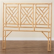 Pemberly Row Bohemian Natural Rattan King Size Standalone Headboard