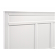 Pemberly Row 4-Piece Wood King Bedroom Set with Nightstand in White