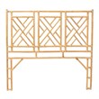 Pemberly Row Bohemian Natural Rattan Queen Size Standalone Headboard