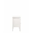 Pemberly Row 4-Piece Wood Queen Bedroom Set with Nightstand in White